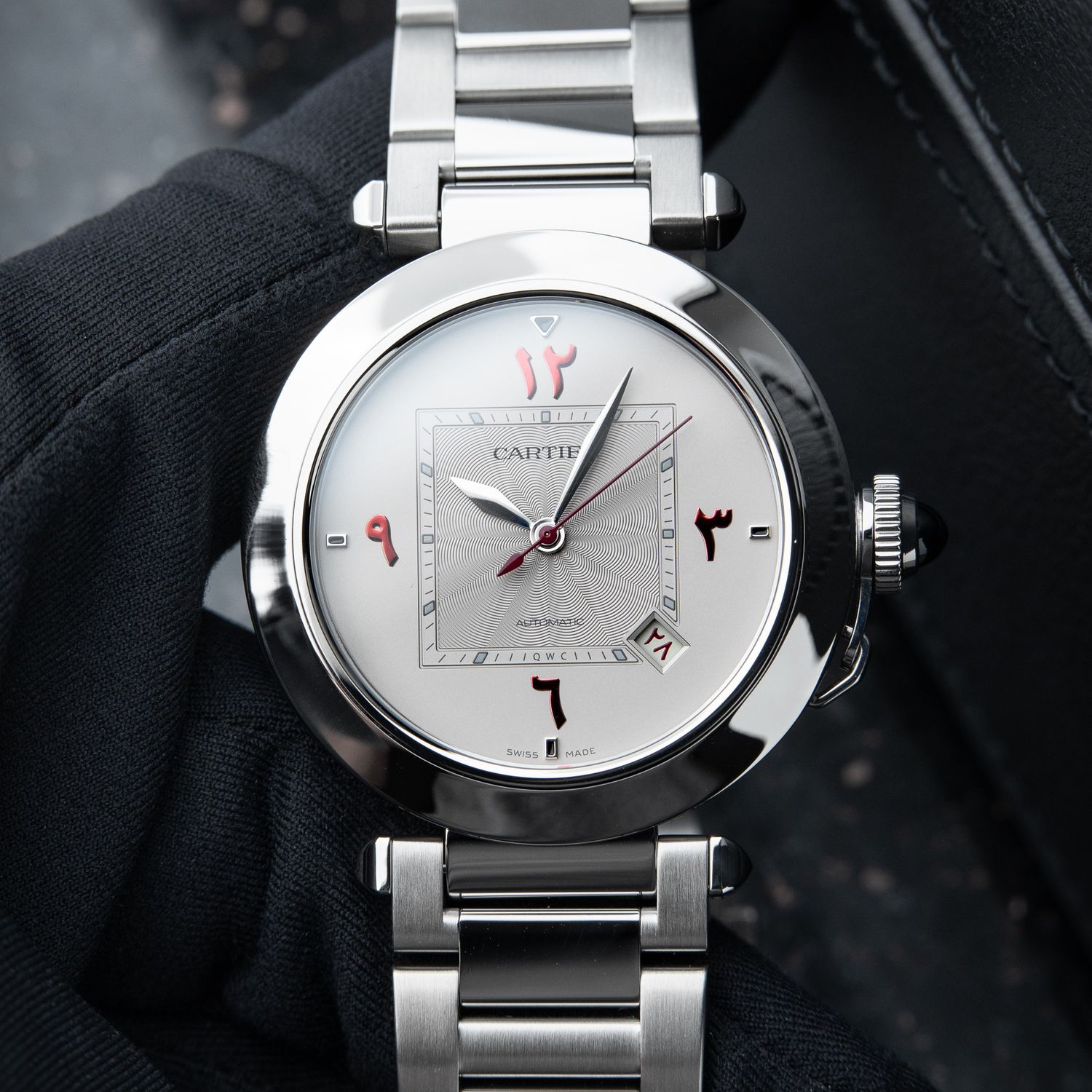 Cartier Pasha RARE Qatar Limited Edition 2023 Middle Eastern Dial Burgundy