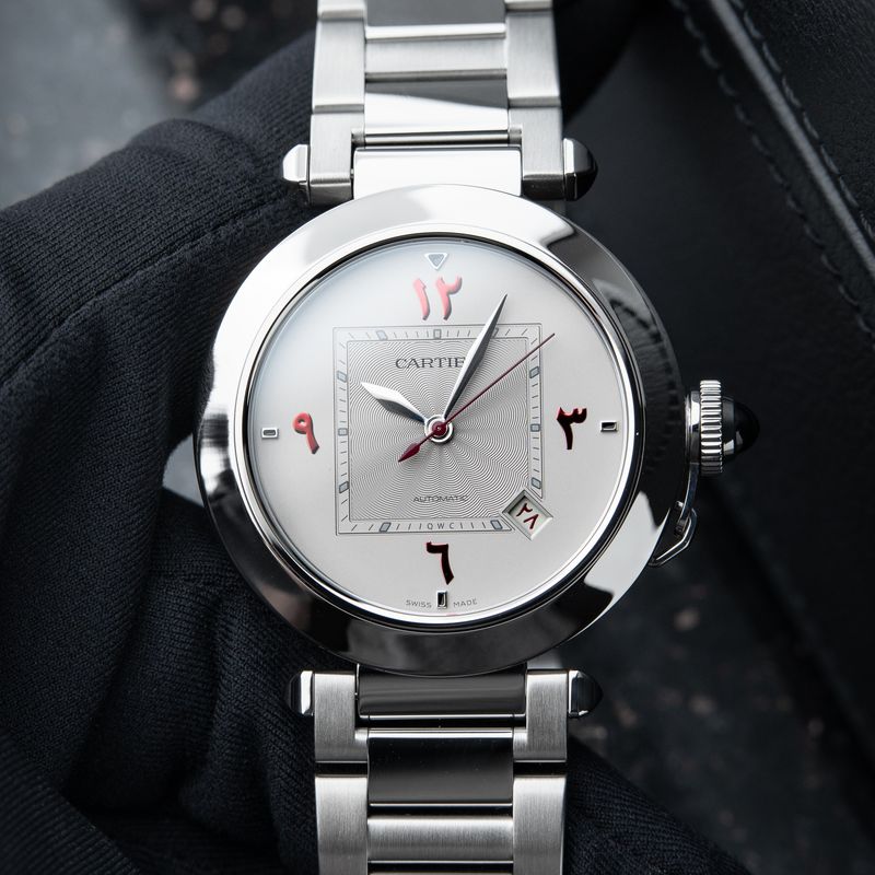 Cartier Pasha RARE Qatar Limited Edition 2023 Middle Eastern Dial Burgundy