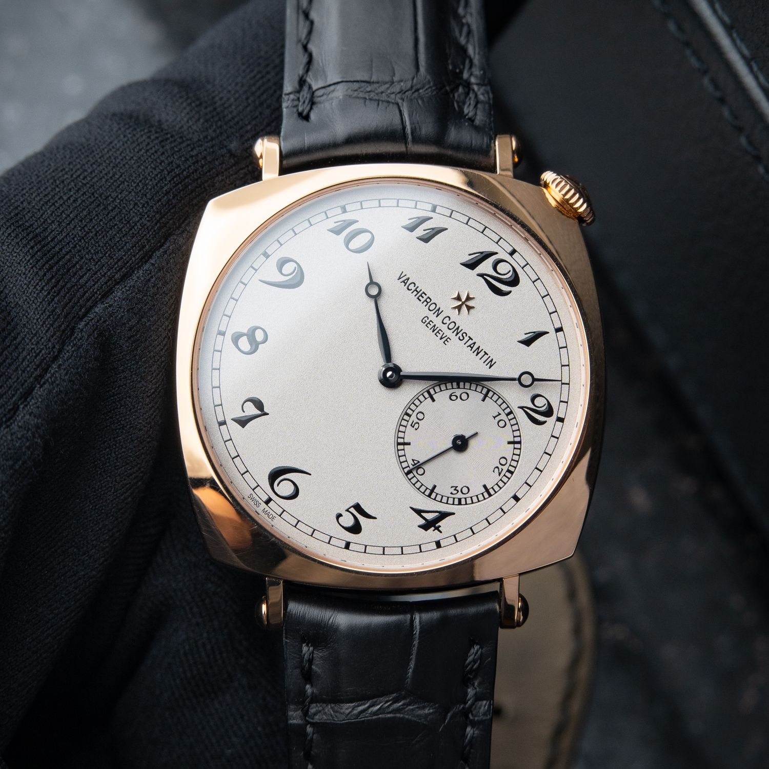 Vacheron Constantin Historiques American 1921 36.5 Rose Gold Leather Set