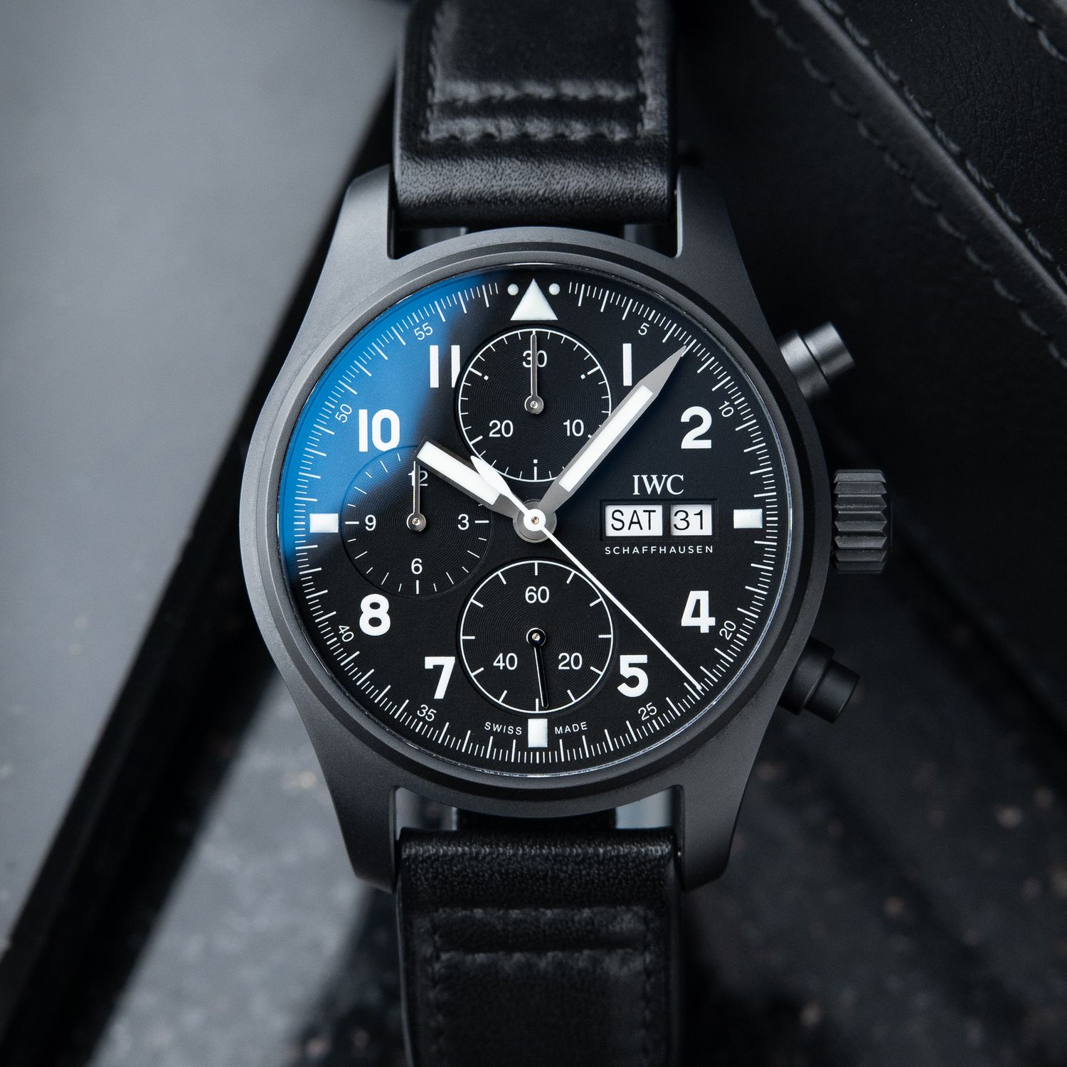 IWC Pilot's Watch "Tribute to 3705" Limited Edition Ceratanium Chronograph