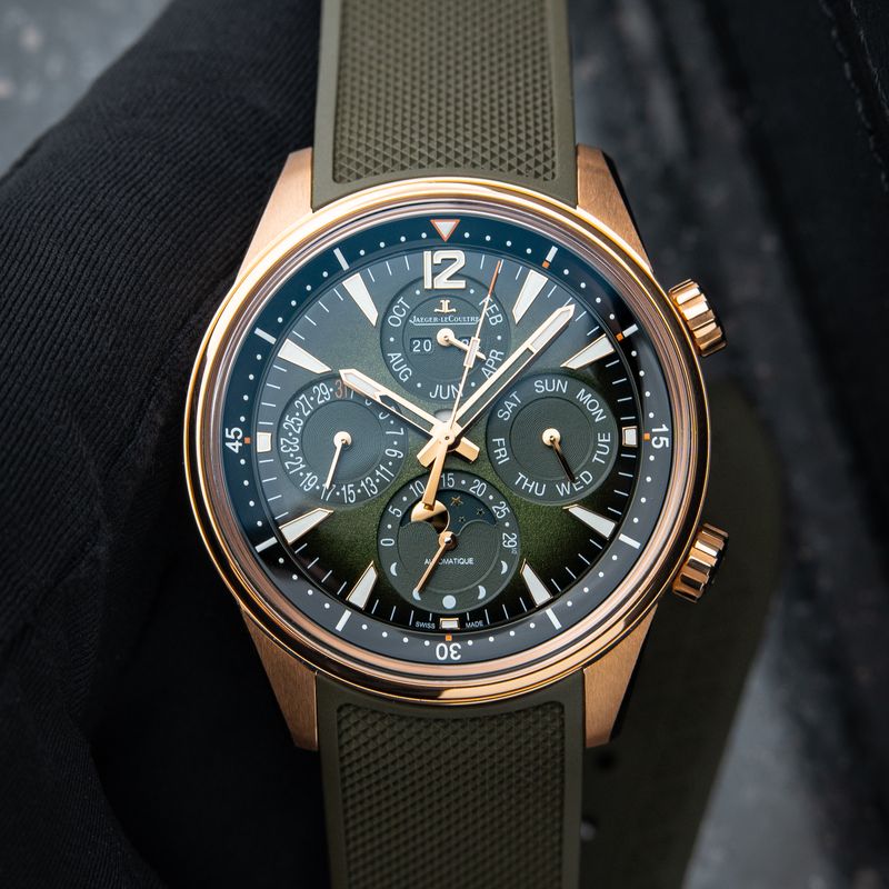 Jaeger-LeCoultre Polaris UNWORN 9/2024 Perpetual Calendar Rose Gold Green