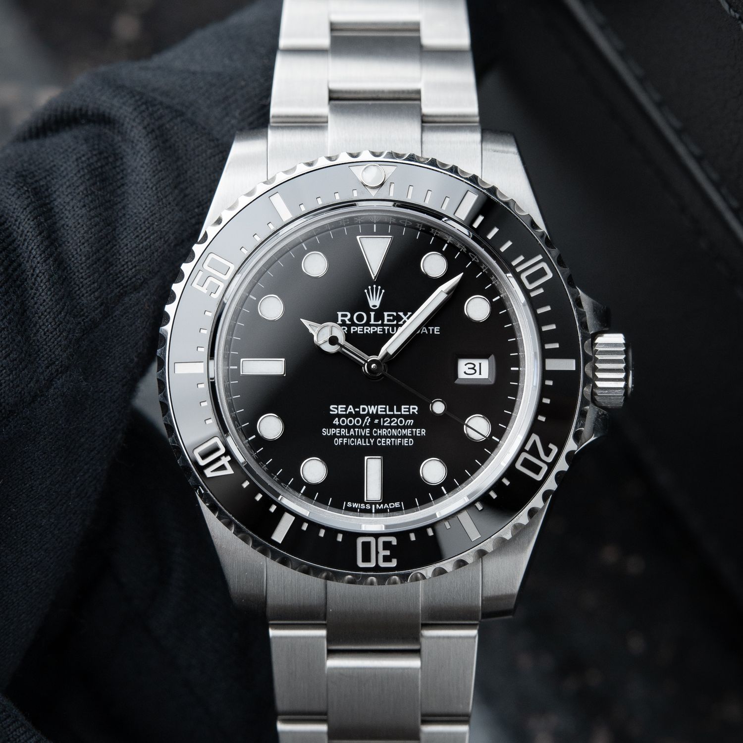 Rolex Sea-Dweller 4000 Oyster Perpetual Diver Black Ceramic Steel SD 40mm