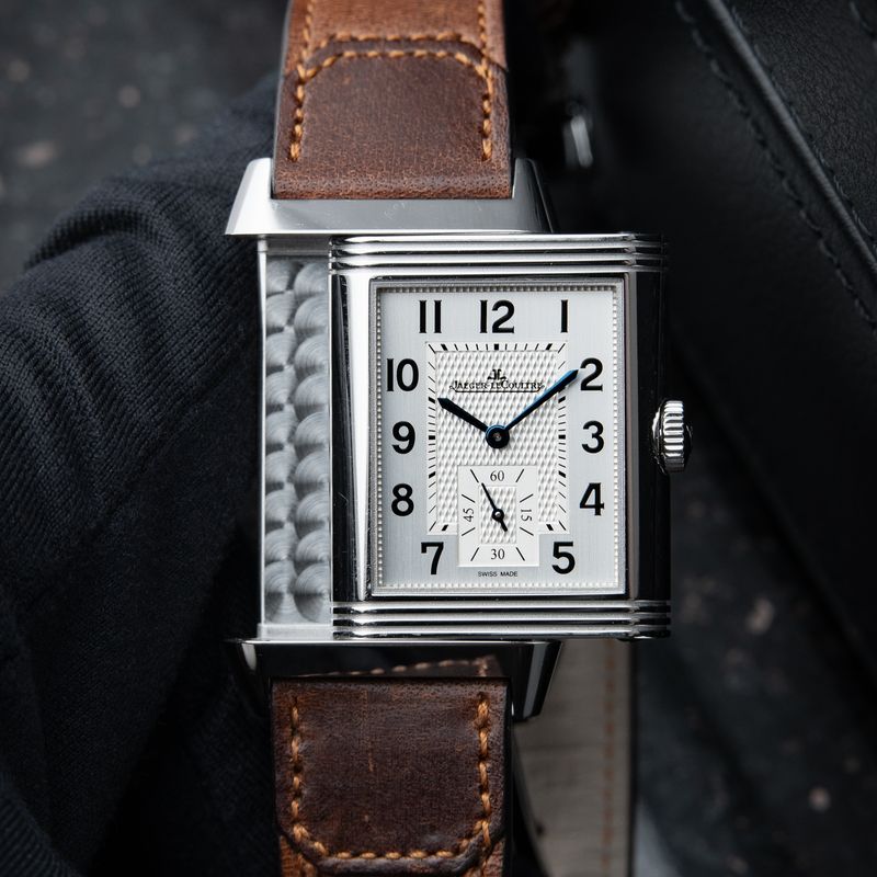 Jaeger-LeCoultre Reverso Classic Duoface Small Seconds Black Silver Steel