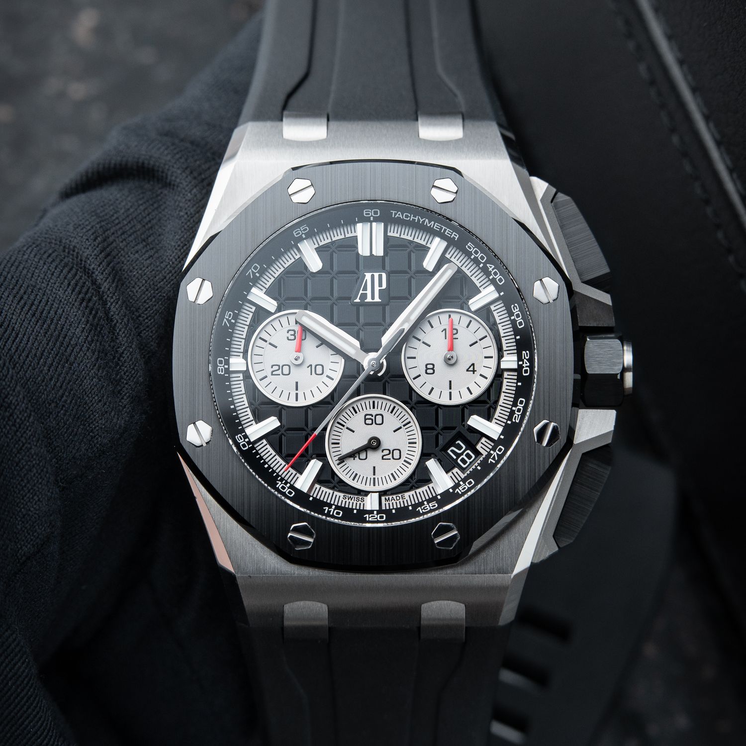 Audemars Piguet Royal Oak Offshore Ceramic Steel Chronograph Black 43 Set