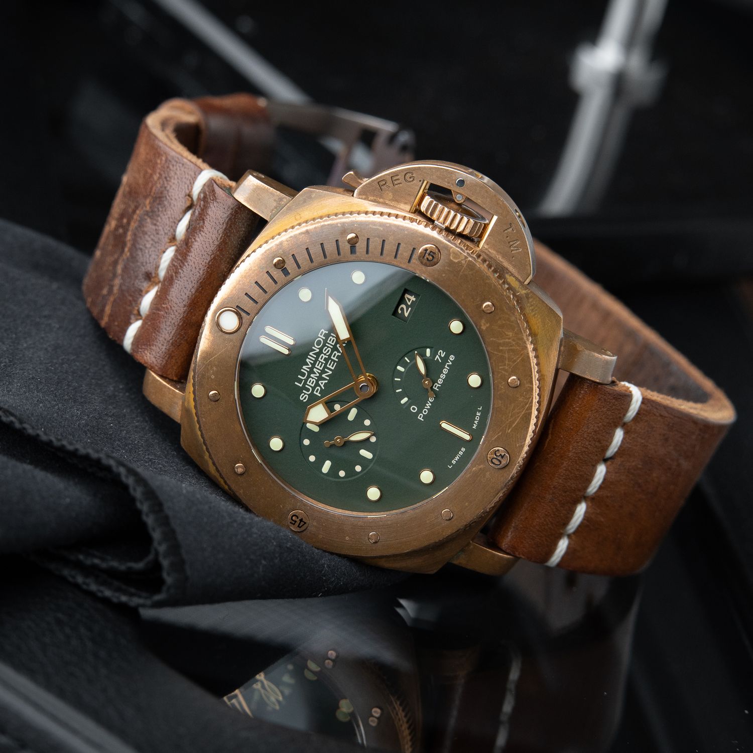 Panerai Luminor Submersible 1950 Limited Edition Bronzo Green Dial