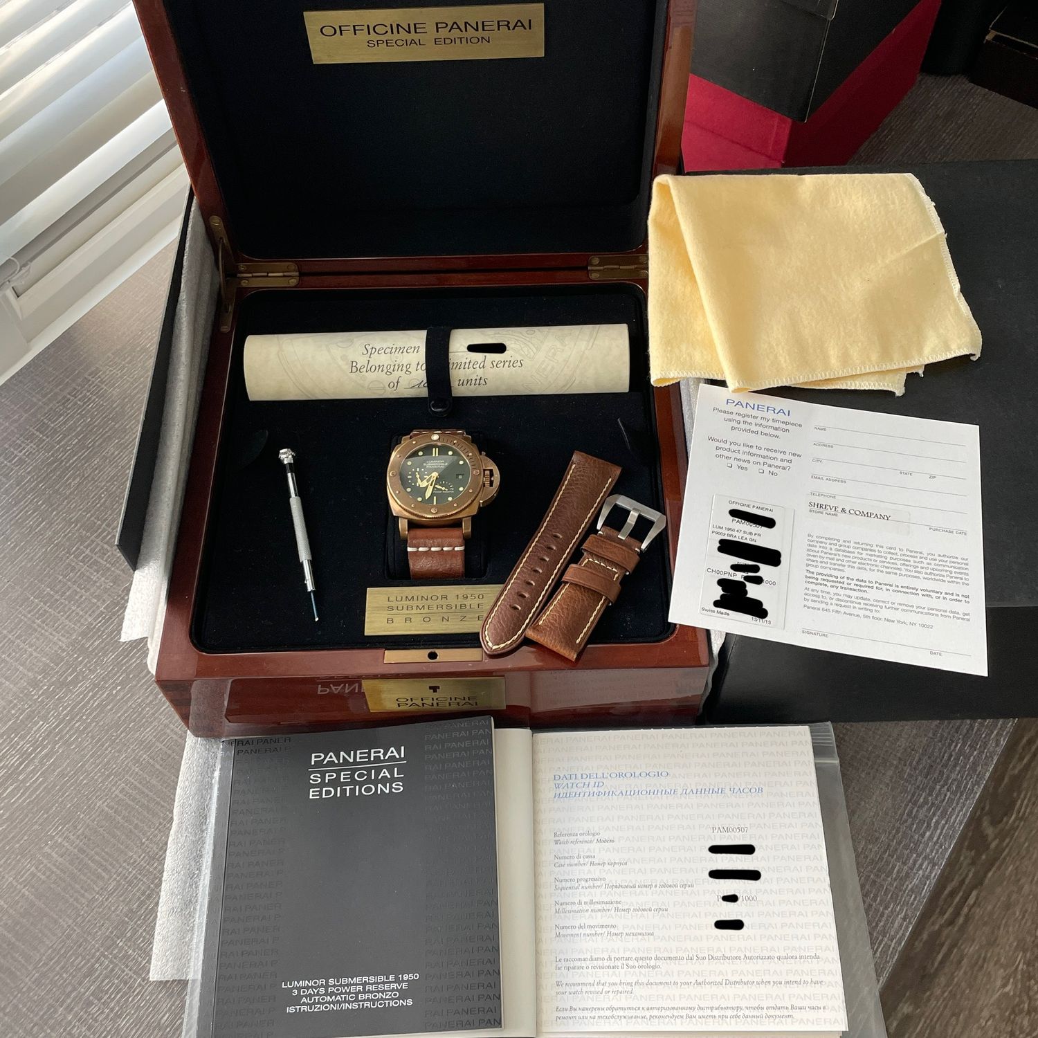 Panerai Luminor Submersible 1950 Limited Edition Bronzo Green Dial