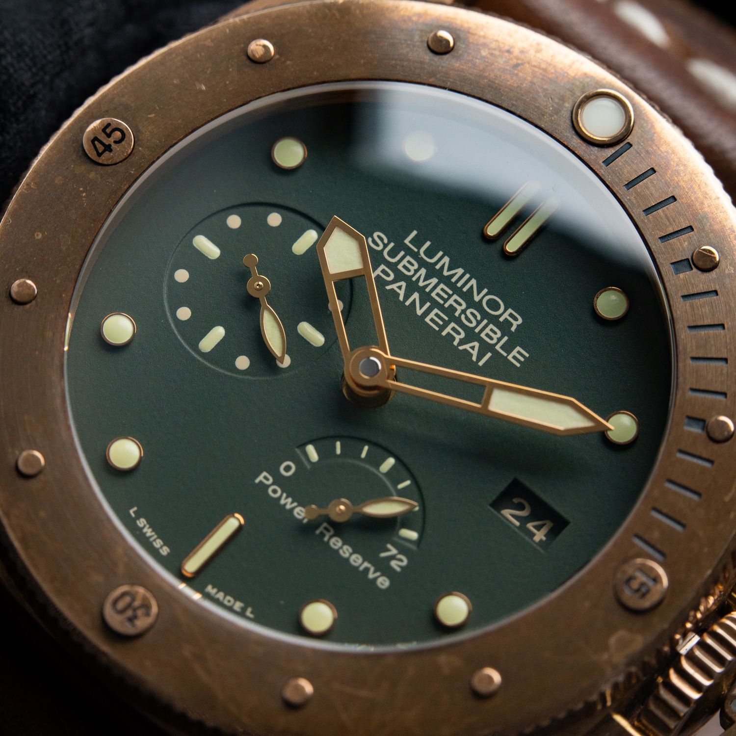 Panerai Luminor Submersible 1950 Limited Edition Bronzo Green Dial