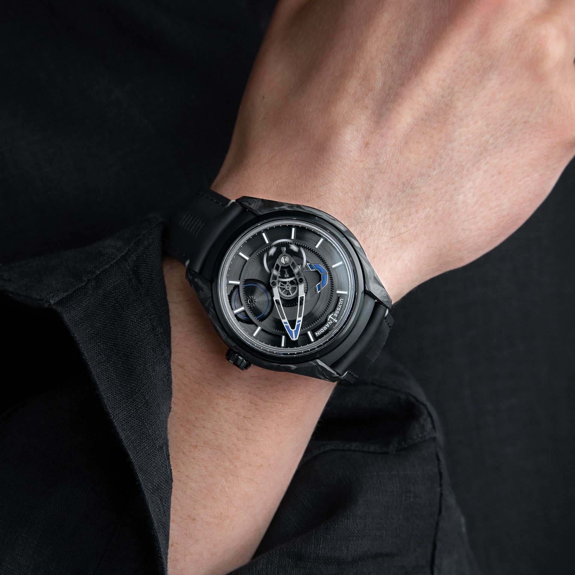 Ulysse Nardin Freak X Bucherer Blue Limited 88 RARE Carbonium DLC Titanium