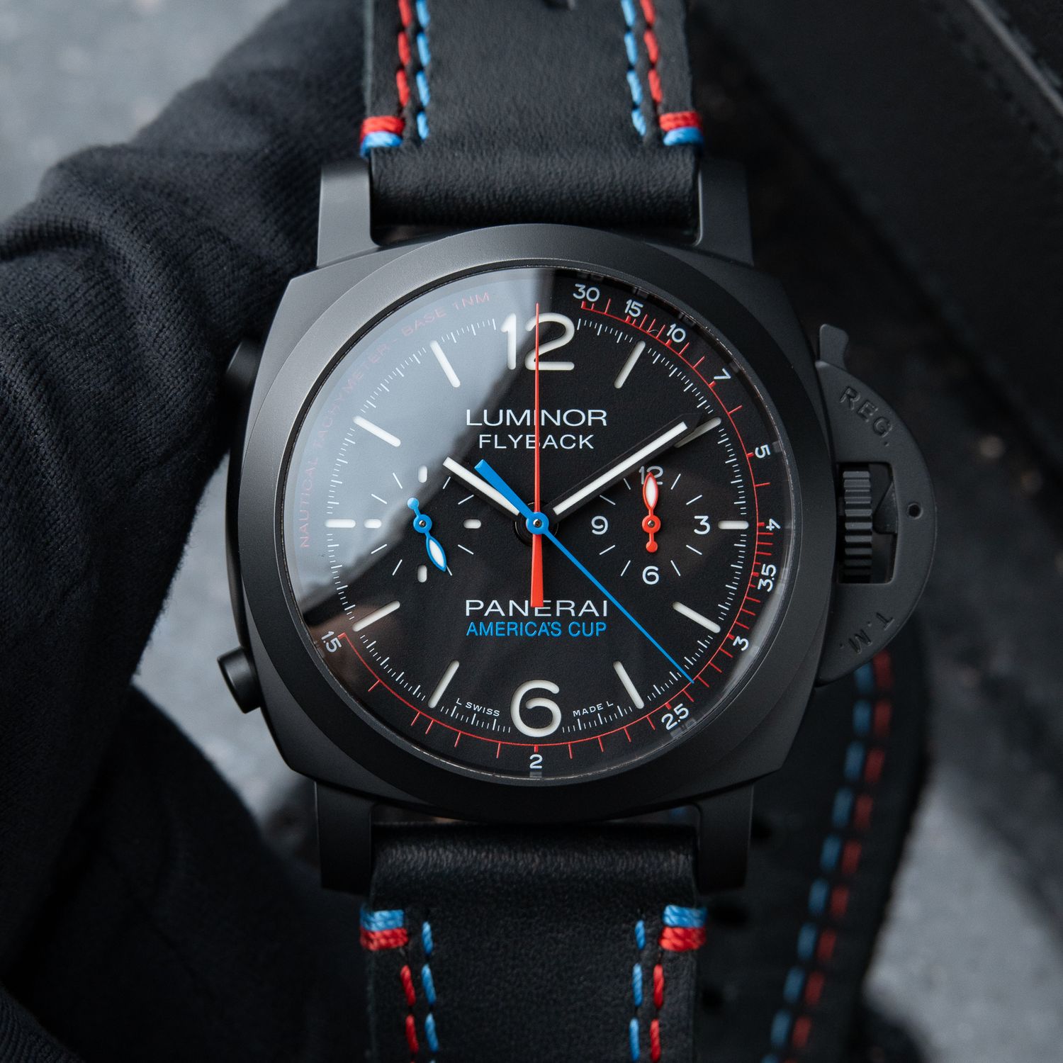 Panerai Luminor 1950 Oracle Team USA Limited Edition Flyback Chrono Ceramica PAM725