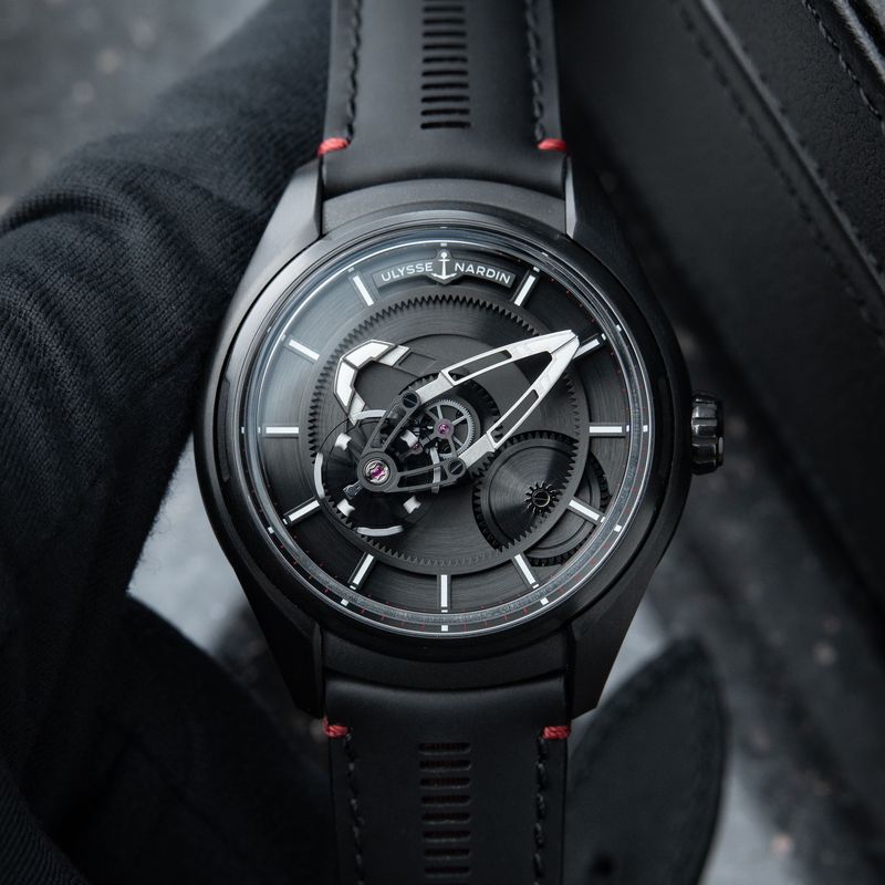 Ulysse Nardin Freak X PVD Titanium Black Dial Red Leather Automatic 43mm