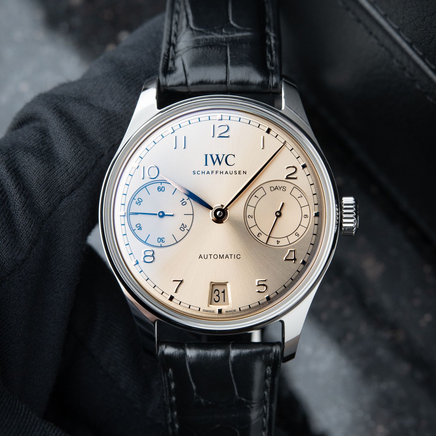 IWC Portugieser UNWORN 3/2025 Dune Gold Dial 7 Days Steel Automatic 42mm