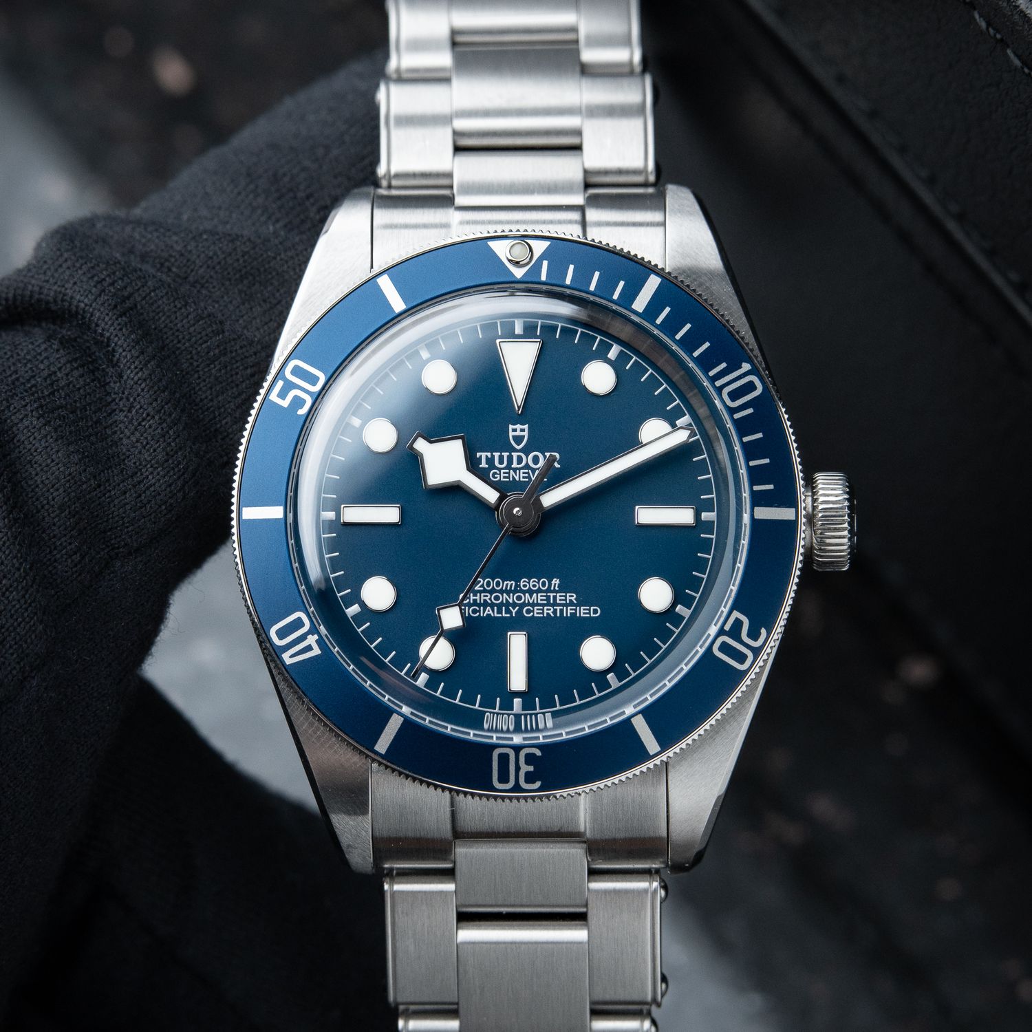 Tudor Black Bay 58 Blue Dial Aluminum Bezel Steel Bracelet Set 39mm 79030B