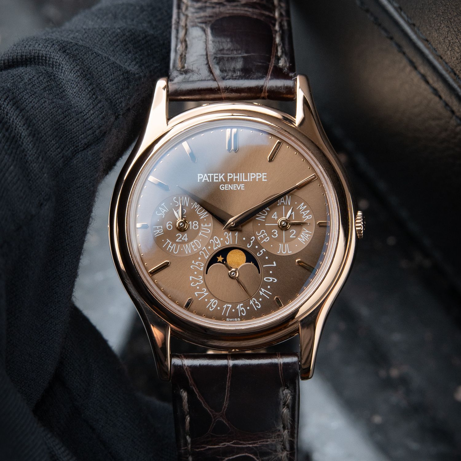 Patek Philippe Grand Complications Perpetual Calendar 5140R Rose Gold Brown
