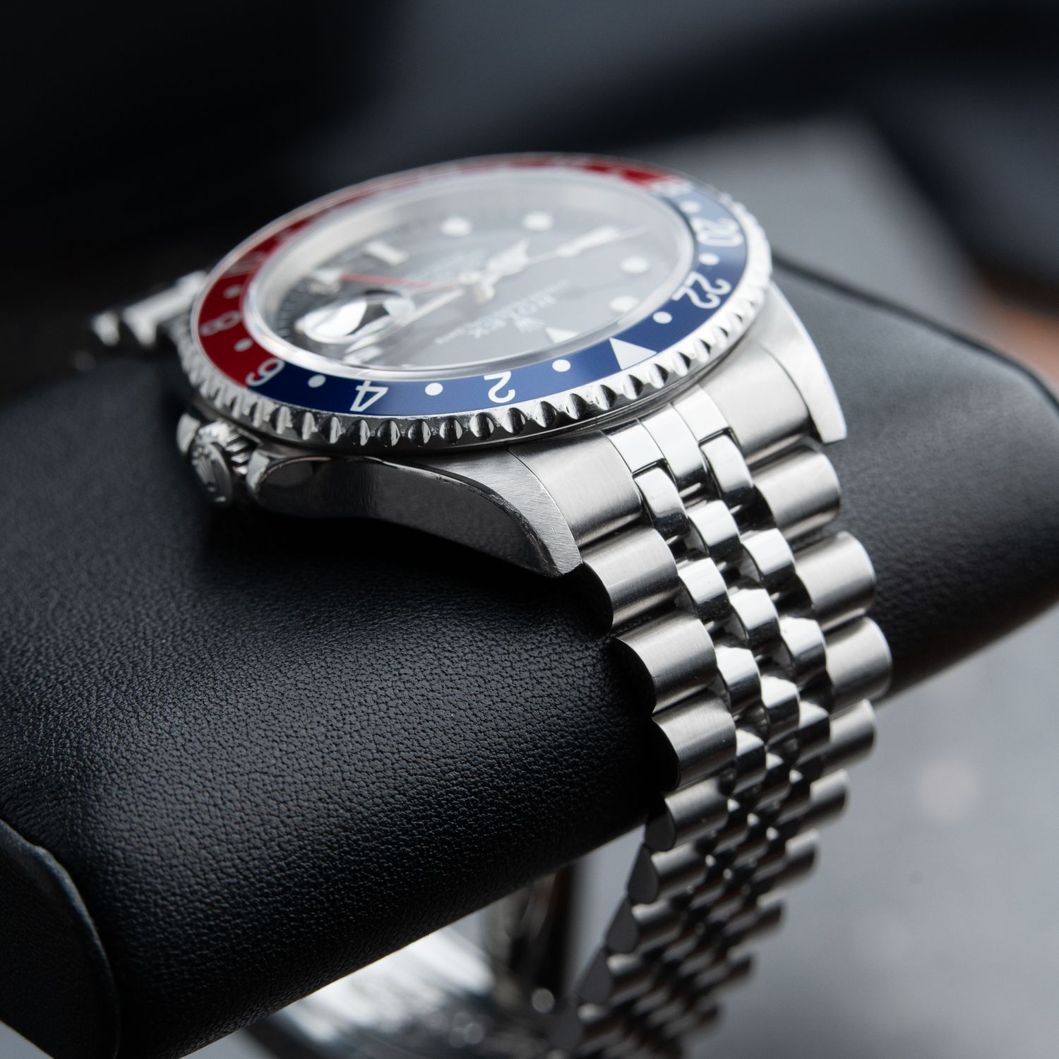 Rolex GMT-Master II RSC Serviced Jubilee Steel Pepsi Bezel Black