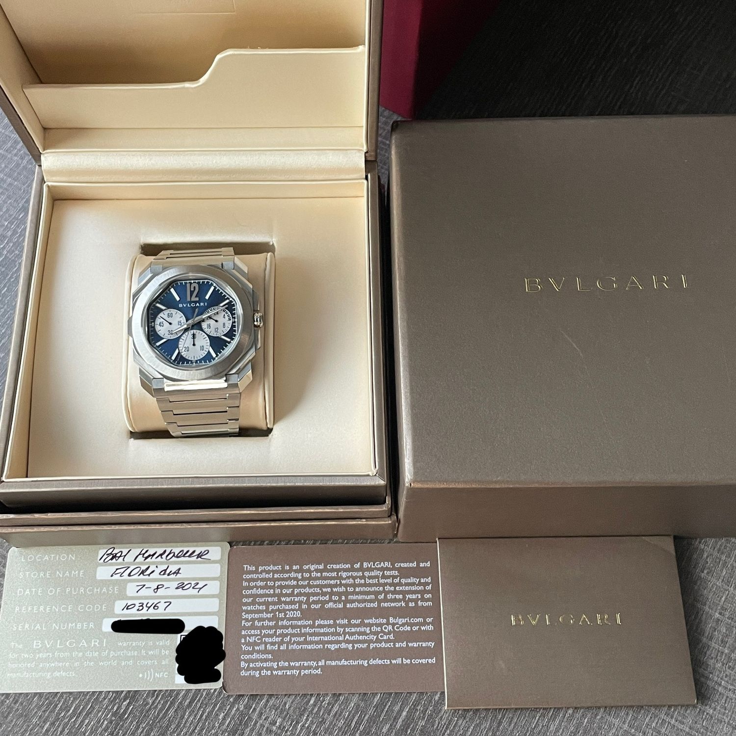BVLGARI Bulgari Octo Finissimo Chronograph GMT Peripheral Blue