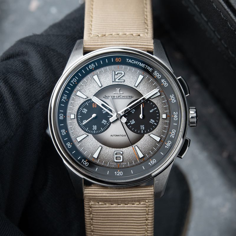 Jaeger-LeCoultre Polaris STRAPS 8/2024 Chronograph Silver Grey Dial Strap