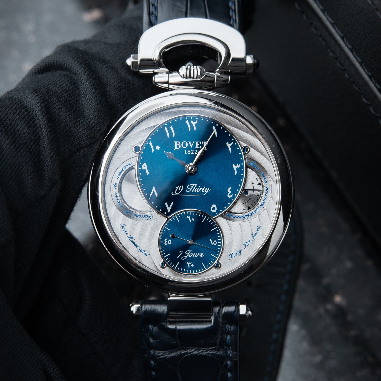 Bovet 19Thirty Fleurier Dubai Limited Edition Middle Eastern Arabic Blue