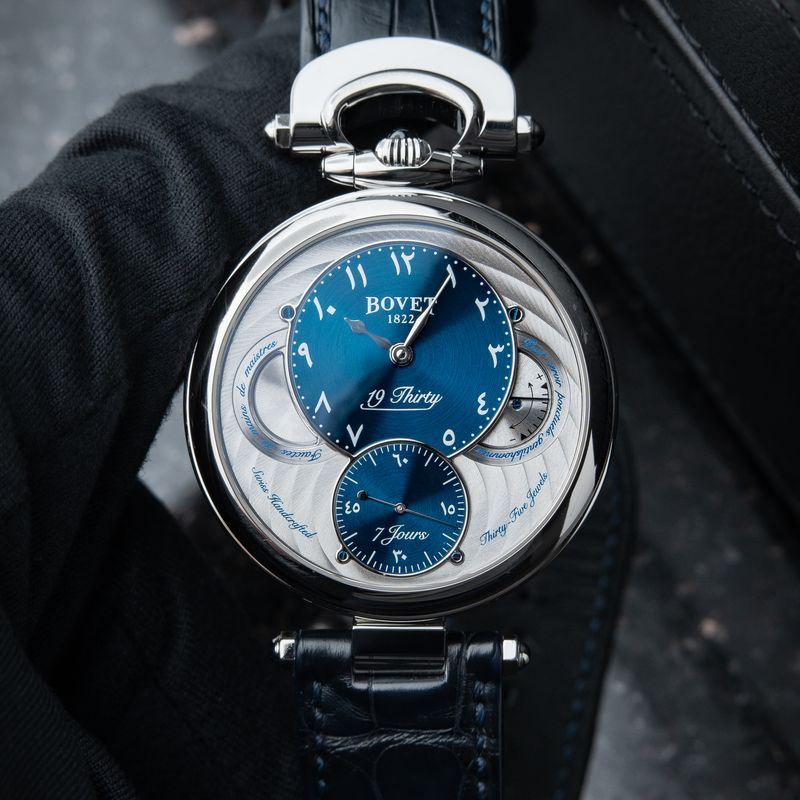 Bovet 19Thirty Fleurier Dubai Limited Edition Middle Eastern Arabic Blue