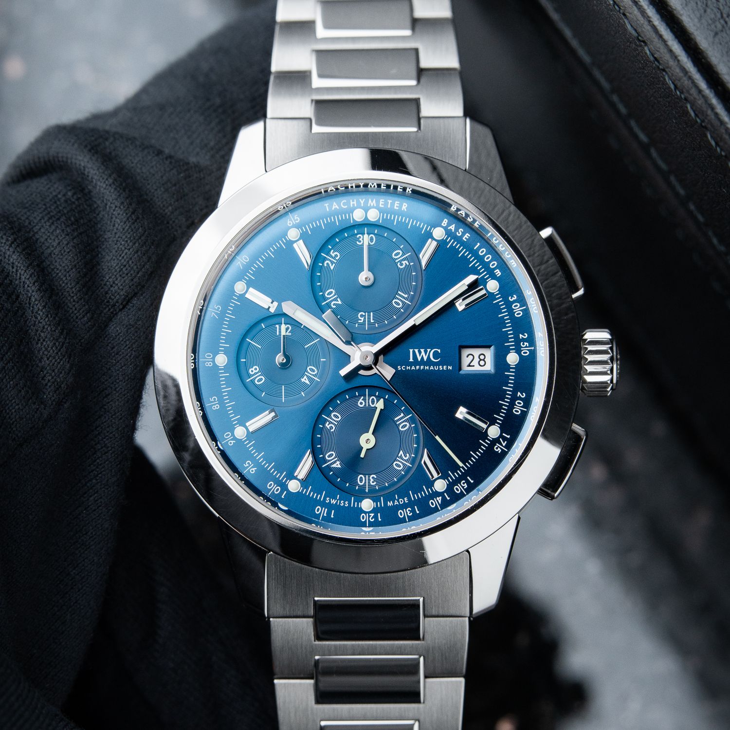 IWC Ingenieur Chronograph Blue Dial Steel Bracelet Automatic 42.3mm
