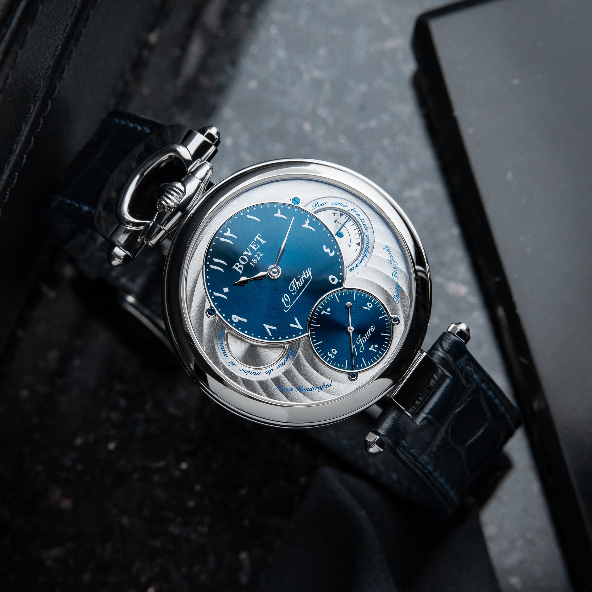 Bovet 19Thirty Fleurier Dubai Limited Edition Middle Eastern Arabic Blue