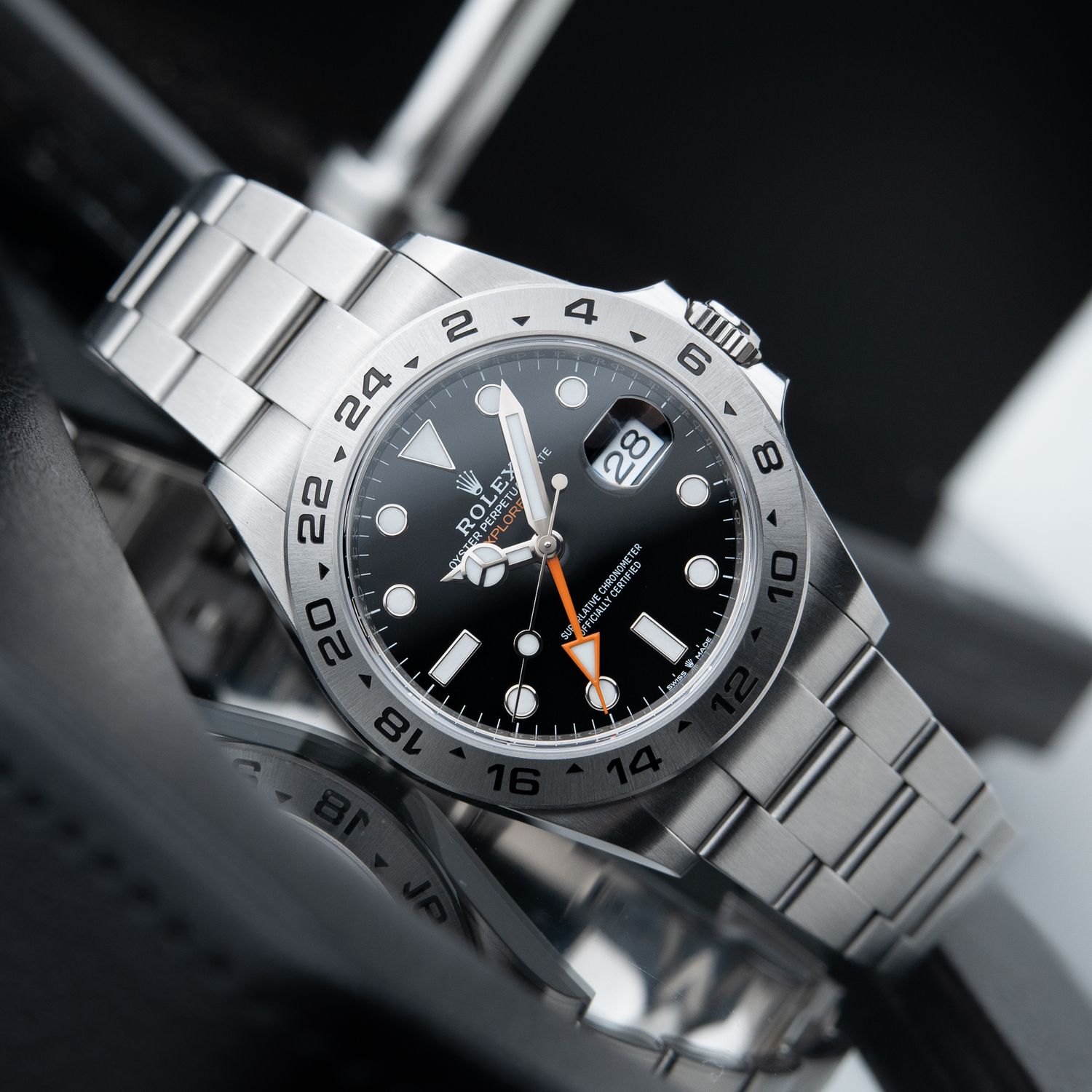 Rolex Explorer II 1/2024 Black Dial Oyster GMT 42mm Steel