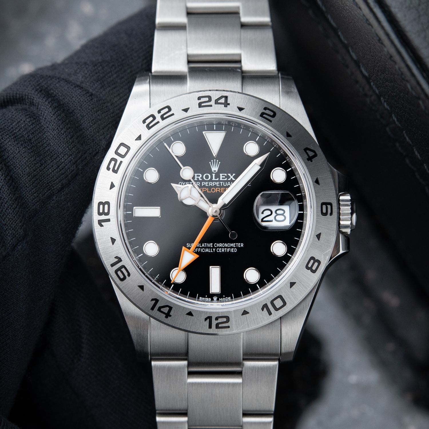 Rolex Explorer II 1/2024 Black Dial Oyster GMT 42mm Steel Automatic 226570