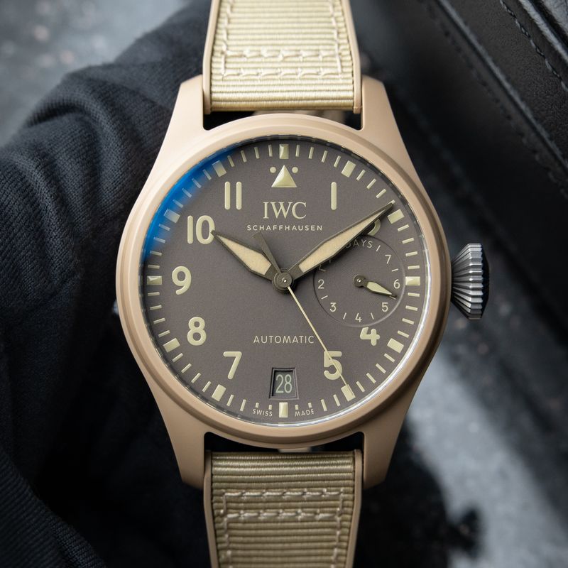 IWC Big Pilot's Watch MINT Mojave Desert Edition 7 Days Ceramic Rubber Beige 46