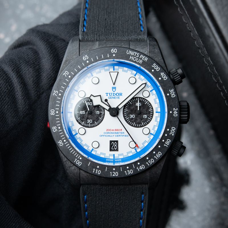 Tudor Black Bay Chronograph BNIB 5/2025 Carbon 25 Limited Edition Racing White