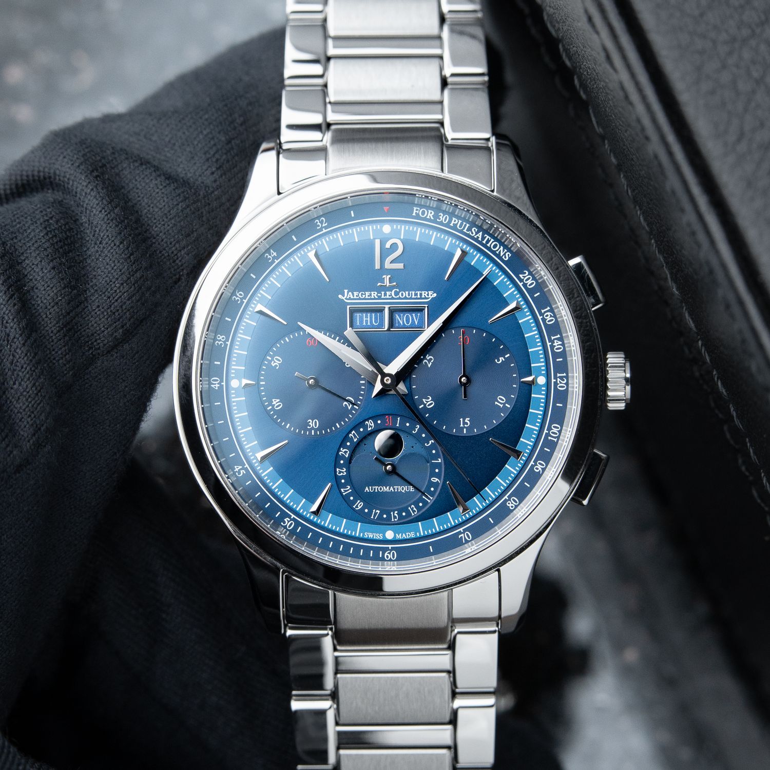 Jaeger-LeCoultre Master Control UNWORN 2/2025 Chronograph Calendar Blue
