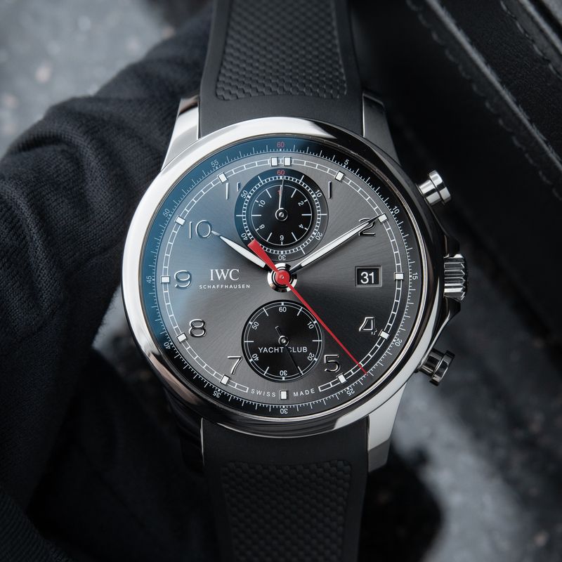 IWC Portugieser Yacht Club Chronograph Grey Steel Automatic Portuguese Set