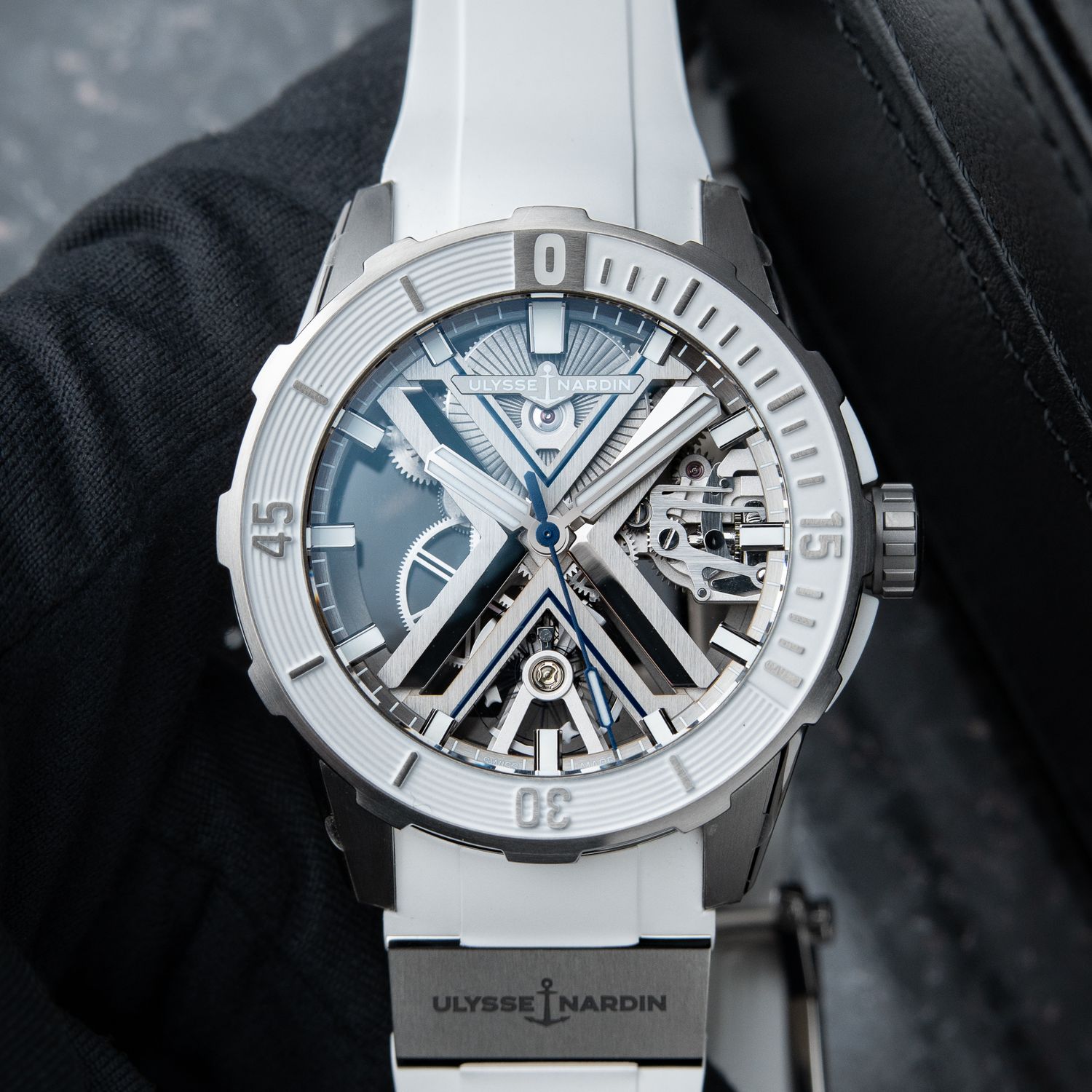 Ulysse Nardin Diver X Skeleton UNWORN NOS 4/2023 200M Titanium Rubber White