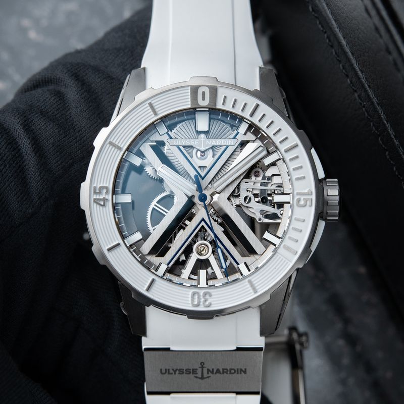 Ulysse Nardin Diver X Skeleton UNWORN NOS 4/2023 200M Titanium Rubber White