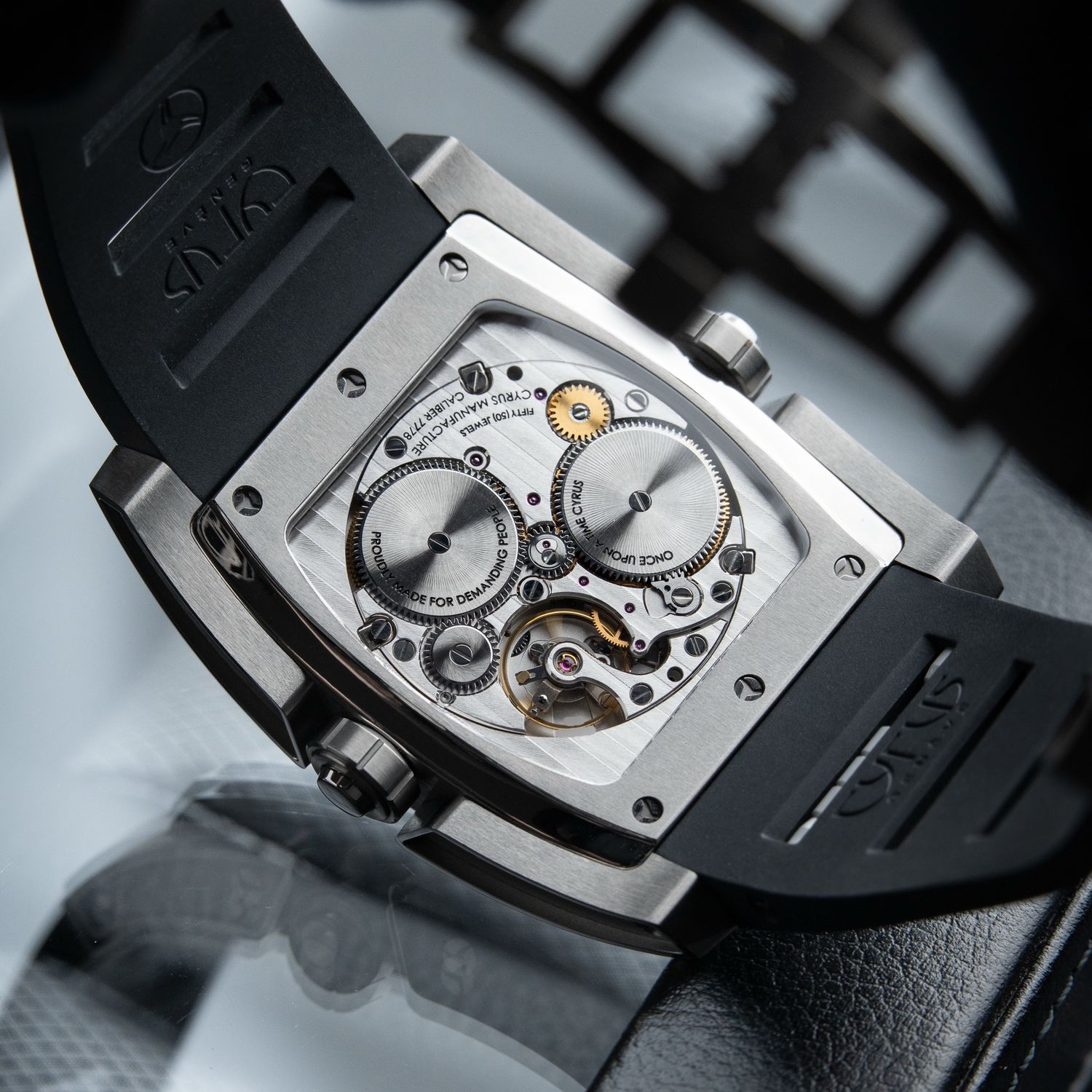 Cyrus Cyrus Kambys RARE CLEAN 7-Day Limited Edition Openworked Titanium