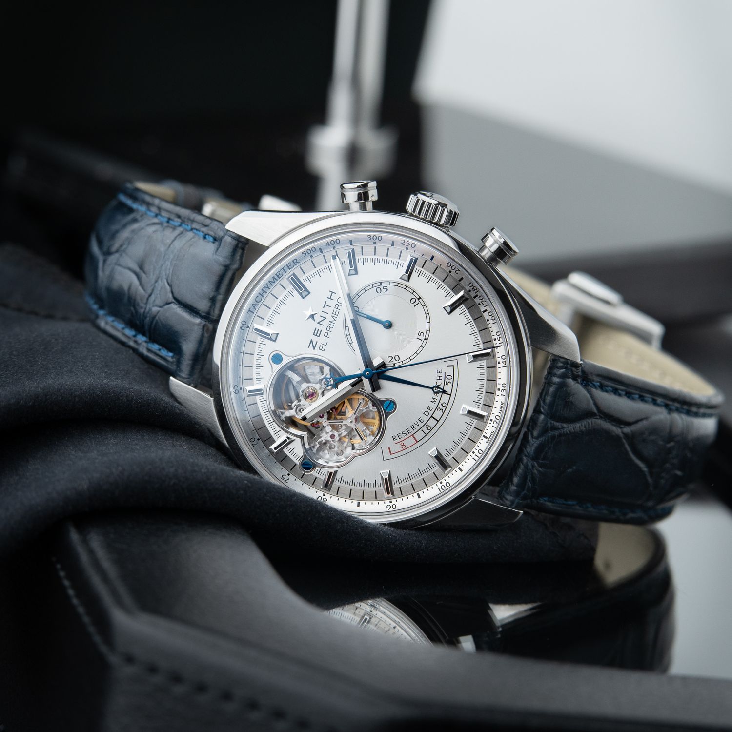 ミラノオーダーページ Zenith Chronomaster Open El Primero Chronograph Power Reserve