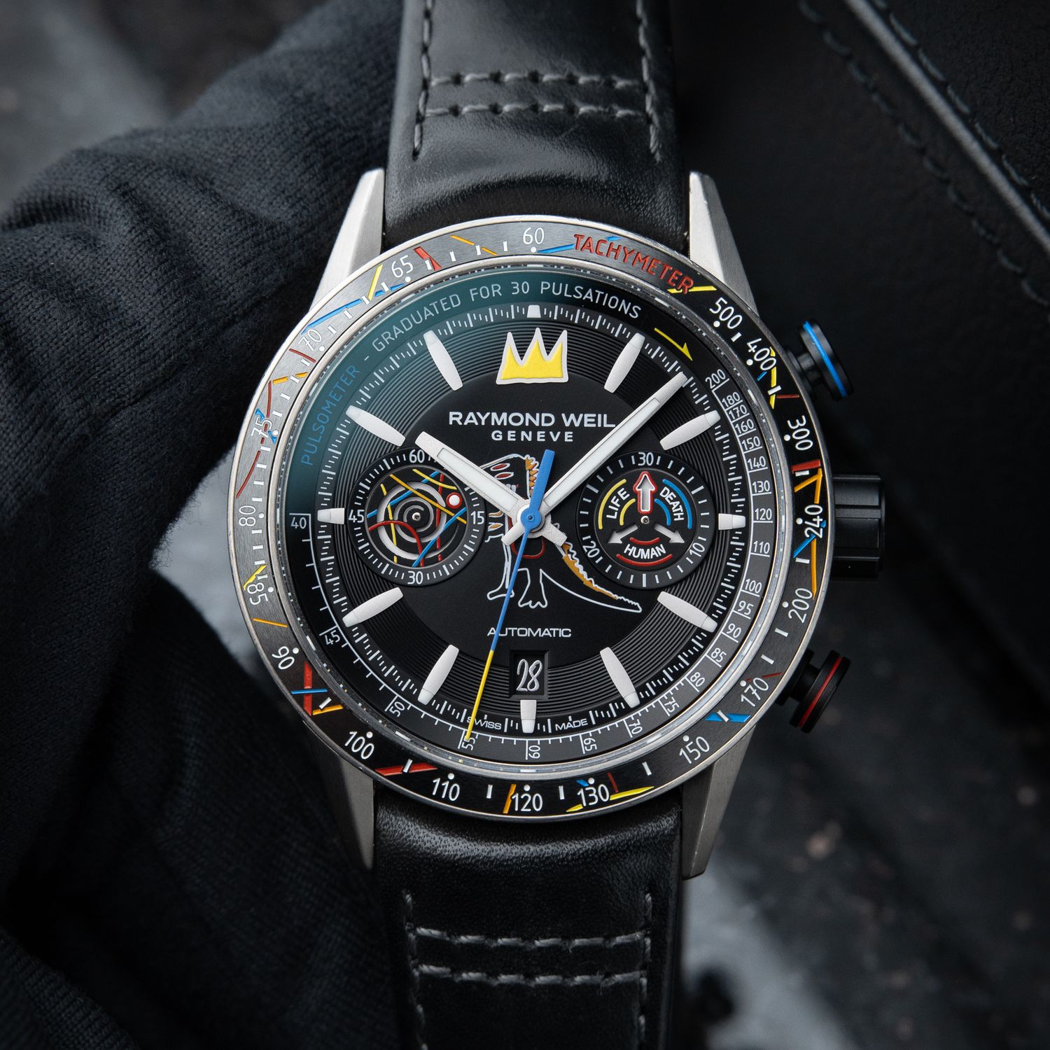 Raymond Weil Freelancer Basquiat Special Edition Chronograph Titanium Set
