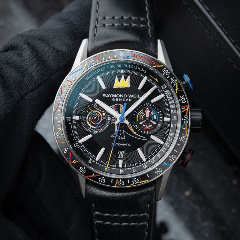 Raymond Weil Freelancer Basquiat Special Edition Chronograph Titanium Set