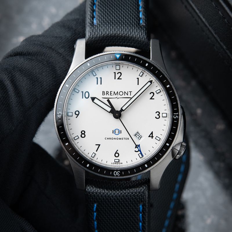 Bremont Boeing Model 1 STRAPS White Dial DLC Steel Leather Automatic 43mm