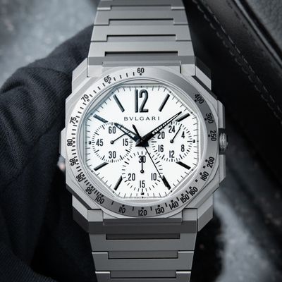 Bulgari Octo Finissimo The Rake White Light L.E. Chronograph GMT