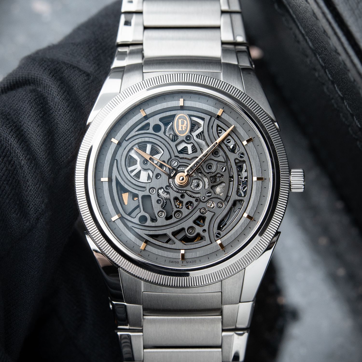 Parmigiani Fleurier UNWORN 9/2024 Tonda PF Skeleton Platinum Bezel Steel Bracelet