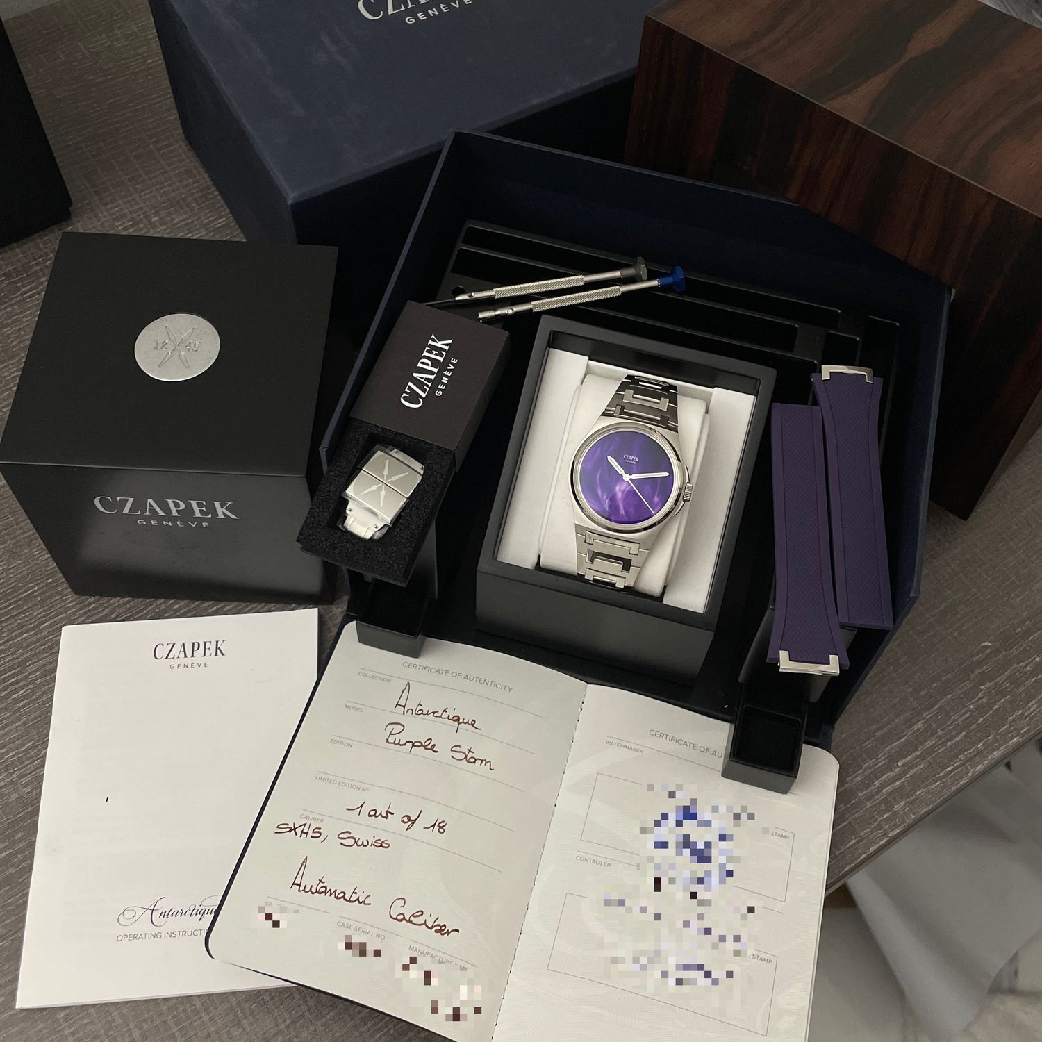 Czapek Antarctique UNWORN 6/2025 Purple Storm Limited Edition 18