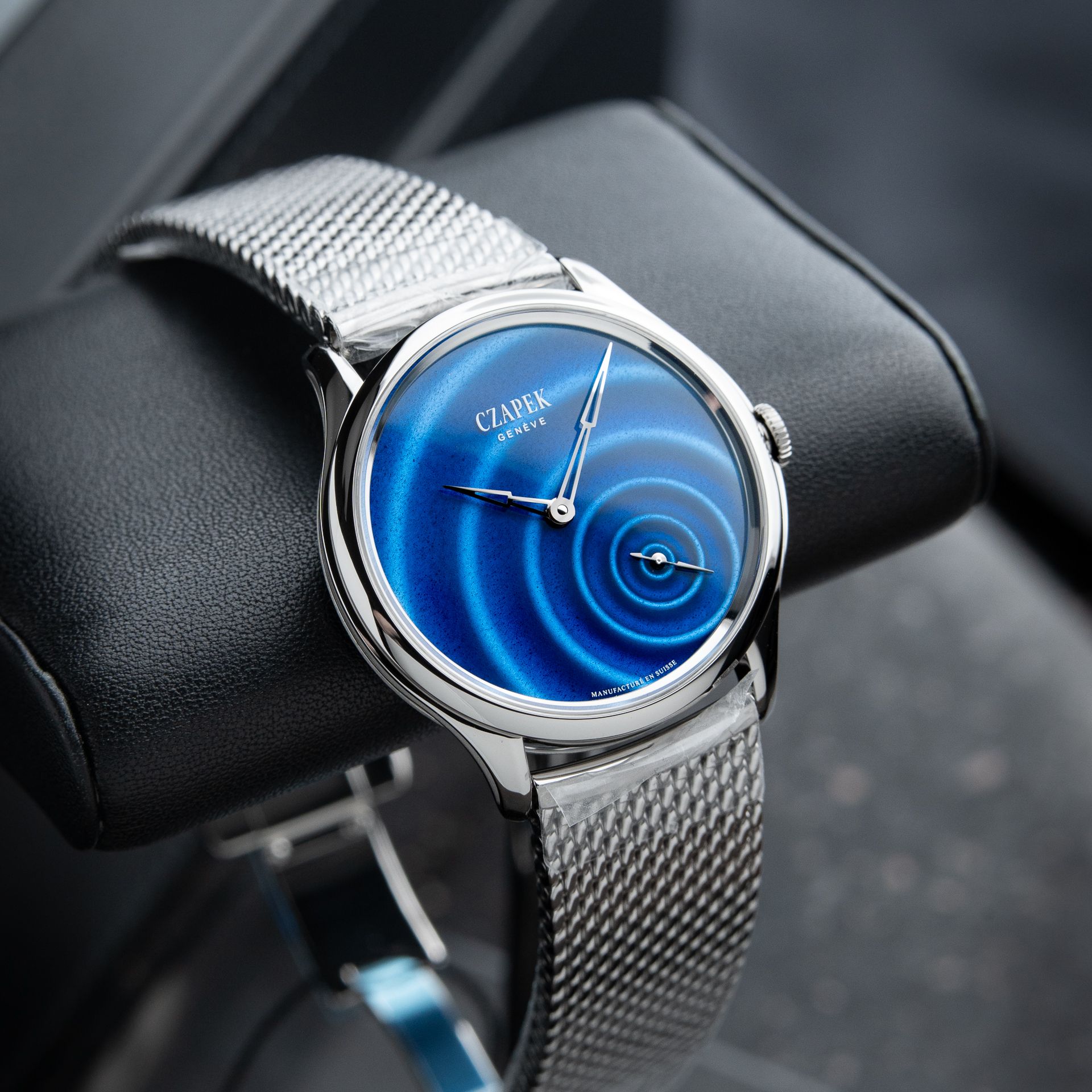 Czapek Promenade UNWORN Goutte D'eau Limited Edition Blue Enamel Water 38