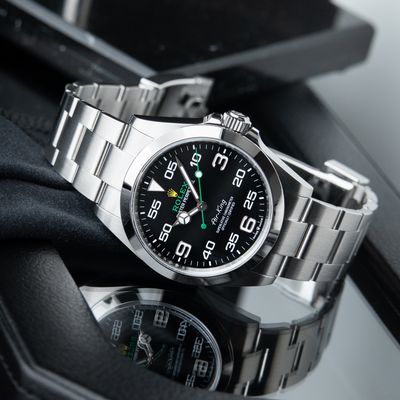 Rolex Air-King UNWORN 6/2025 Black Dial Steel Oyster Bracelet