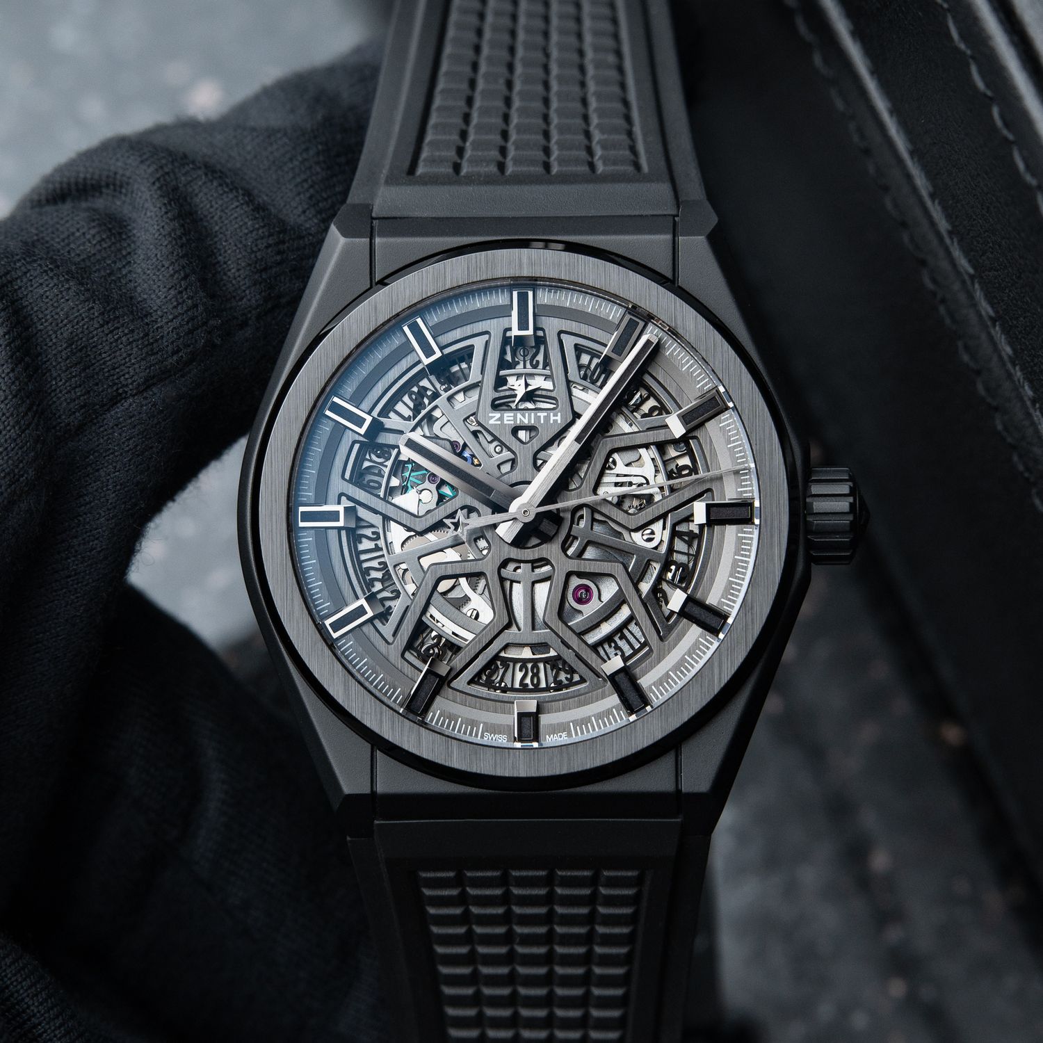 Zenith Defy Classic Skeleton Openworked Black Ceramic Automatic 2020 Set