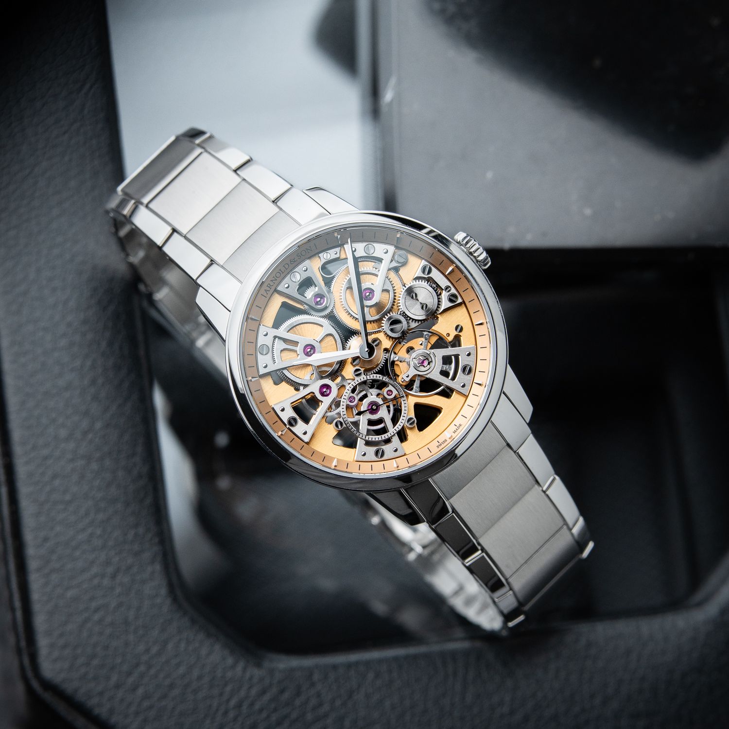 arnold Arnold & Son Time Pyramid 42.5 Platinum Watch