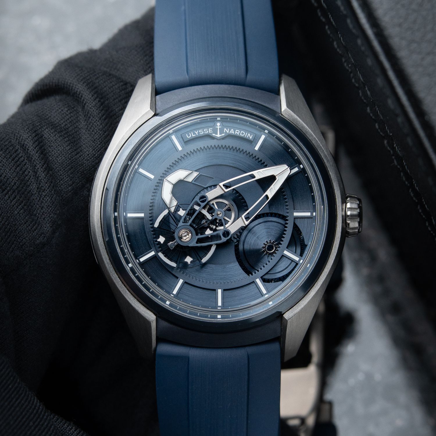 Ulysse Nardin Freak X Ti Blue Dial PVD Titanium Rubber Automatic 43