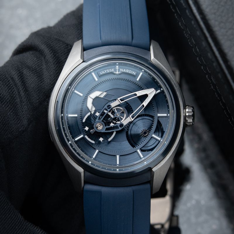 Ulysse Nardin Freak X Ti Blue Dial PVD Titanium Rubber Automatic 43