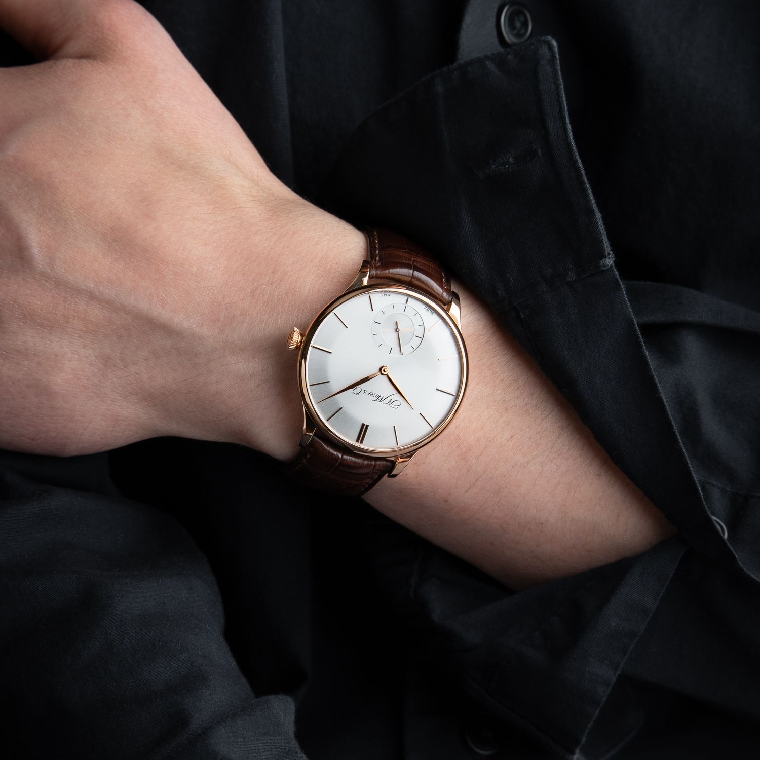 H.Moser & Cie. Venturer Small Seconds Rose Gold Silver Argente