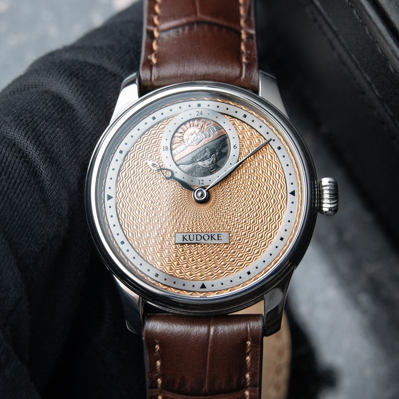 Kudoke 2 CLEAN RARE Diriyah Limited Edition Of 15 Gold Dial Steel Leather