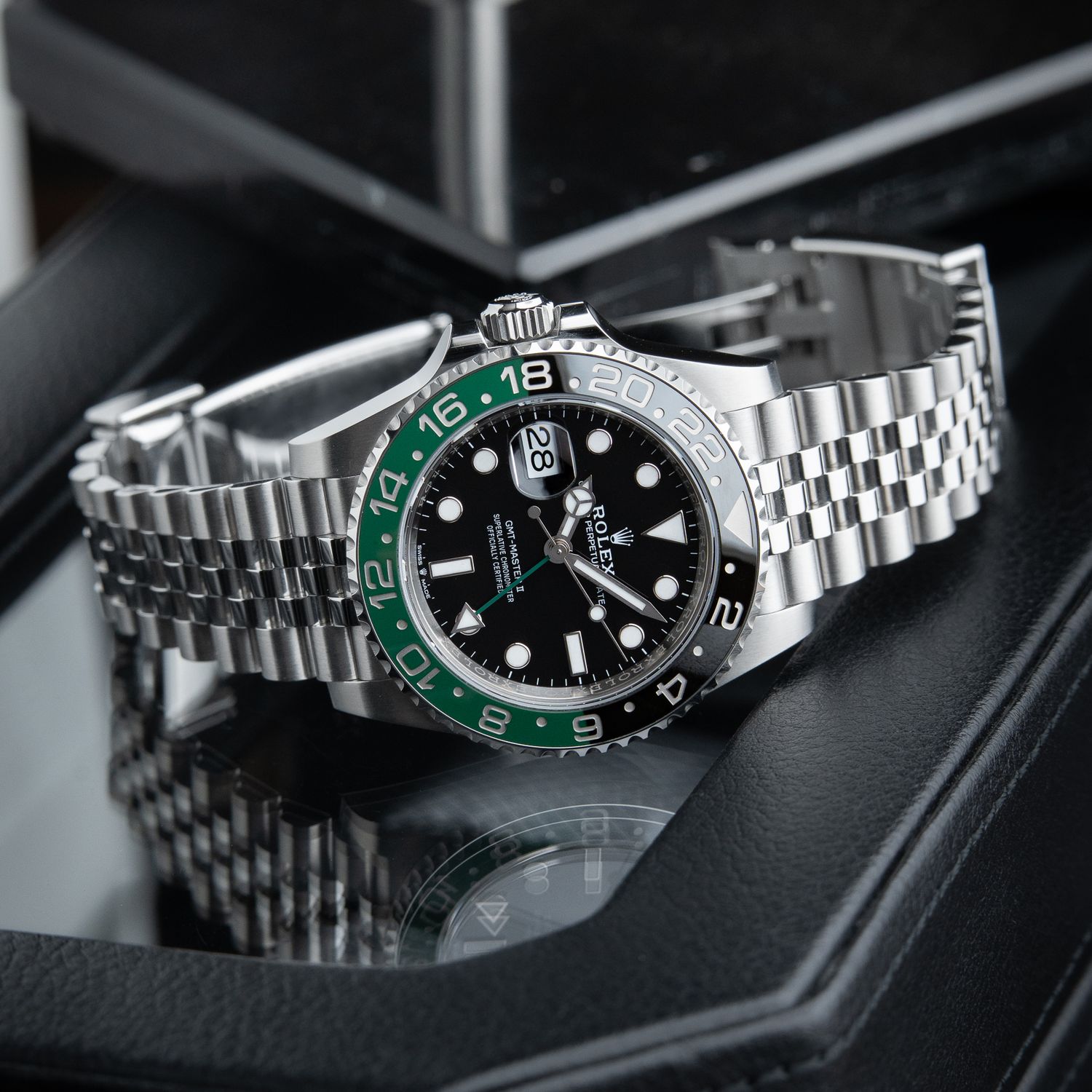 Rolex GMT-Master II 4/2024 Sprite Lefty Green Black Ceramic Steel