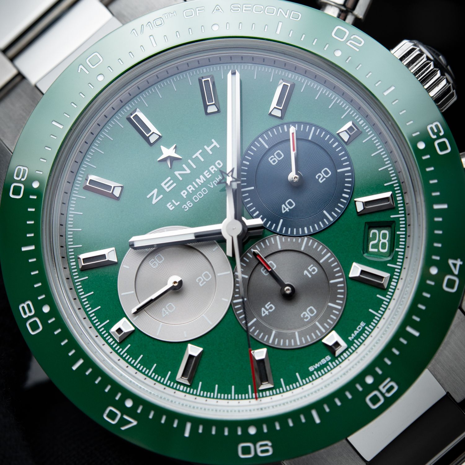 Zenith Chronomaster Sport STICKERED 9/2024 Green Dial Ceramic